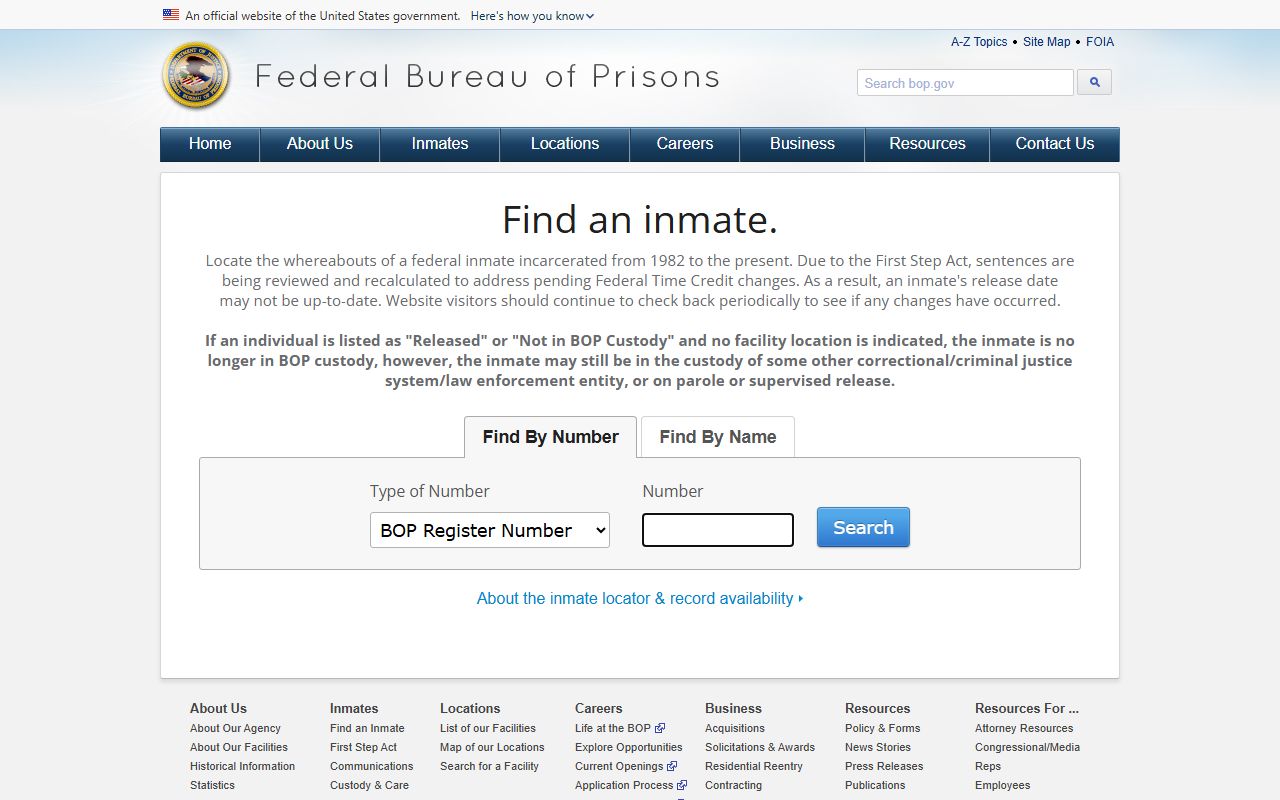 Owen County inmate records Federal Bureau of Prisons inmate locator
